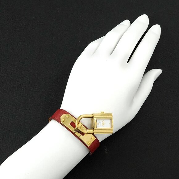 HERMES Kelly Watch Vintage Quartz White Dial Ladies Watch - Picture 1 of 13